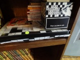 (LR) CROSSWORD PUZZLES LOT; INCLUDES SEVERAL BOOKS, BOX GAMES, CALENDARS, AND A PADDED LAP DESK.