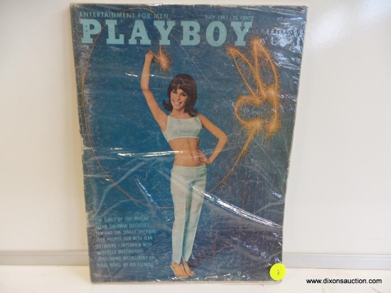 (S1) PLAYBOY MAGAZINE FROM 1965; JULY 1965 EDITION FEATURING "THE GIRLS OF THE RIVIERA", JULY FUN