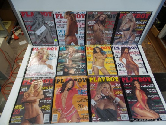 (S2) PLAYBOY MAGAZINES FROM 2007; A FULL YEAR OF QUALITY "ENTERTAINMENT FOR MEN", FROM JANUARY TO