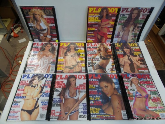 (S4) PLAYBOY MAGAZINES FROM 2010; A FULL YEAR OF PLAYBOY QUALITY ENTERTAINMENT (TWO ISSUES ARE FOR