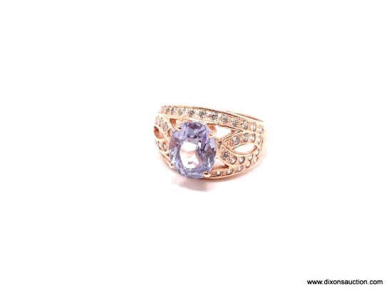 .925 STERLING SILVER AAA TOP QUALITY 3.40 CT GORGEOUS FACETED COLOR CHANGE BLUE TO PURPLE SPINEL