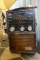 (R6) VINTAGE CAPTAIN RADIO; RICH BROWN HANDLE AND CASE, MODEL 1800, SOLID STATE SUPER CIRCUIT