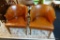 (R1) VINTAGE BARREL BACK CHAIRS; MID-CENTURY APPEAL TO COMPLETE YOUR RETRO-INSPIRED LOOK. ORANGE