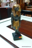 (R2) ARTISANS GUILD INTERNATIONAL STATUE OF EGYPTIAN KING TUT; MUSEUM QUALITY REPRODUCTION WITH 24K