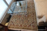 (WIN) TURKISH WOOL BLEND AREA RUG BY FEIZY RUGS; FROM THE SALISBURY COLLECTION, THIS RUG IS SAGE