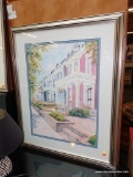 (R4) SIGNED AND NUMBERED JUDY NEWCOMB PRINT; FRAMED AND DOUBLE MATTED PRINT BY POPULAR RICHMOND, VA