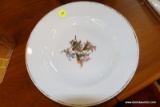 (R5) HAVILAND LIMOGES BOWL; CENTER FLORAL PATTERN WITH GOLD HAND-PAINTED RIM (SHOWS SOME WEAR DUE TO