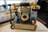 (R5) VINTAGE LOOK TELEPHONE BY DECO-TEL; AMERICAN TELECOMMUNICATIONS COMPANY, MODEL #TMBF1350-B. OLD