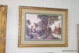 (WALL) FRAMED AND TRIPLE MATTED DAVID GARCIA PRINT; 