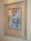 (HALL) VICTORIAN MOTHER AND DAUGHTER FRAMED PAINTING; BORG PAINTING OF A YOUNG VICTORIAN GIRL AND