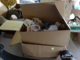 (GAR) 2-BOX LOT; INCLUDES ONE BOX OF PORCELAIN ITEMS (INCLUDING A LADY ALEXANDER ROSE PIECE), AND