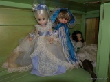 (BAS2) LOT OF PORCELAIN DOLLS; LOT OF 5 VICTORIAN STYLE DOLLS. THESE COLLECTABLE DOLLS ARE ALL