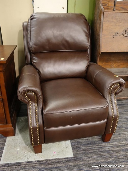 LEATHER RECLINING ARMCHAIR