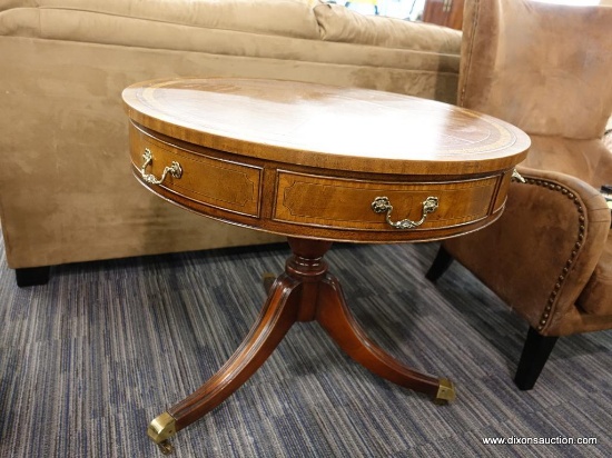 VINTAGE REGENCY DRUM TABLE