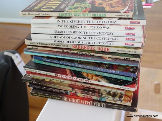 (KIT) LOT OF COOKBOOKS -21 TOTAL- 5 COSTCO, 13 BETTER HOMES AND GARDENS, ETC.