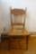 VINTAGE WOOD AND CANE CHAIR