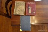 SET OF 3 ANTIQUE BOOKS