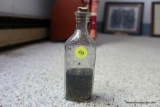 CORKED GLASS MEDICINE BOTTLE