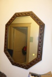 VINTAGE WOODEN WALL MIRROR