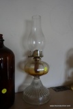 LARGE VINTAGE OIL LAMP