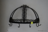 VINTAGE IRON POT/PAN HANGING RACK