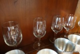 VINTAGE GLASS STEMWARE LOT