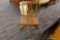 WOODEN BANISTER BACK SWIVEL CHAIR