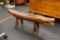 WOODEN CARVED CROCODILE BENCH SEAT
