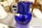 COBALT BLUE GLASS PITCHER