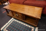 PINE COFFEE TABLE/CABINET