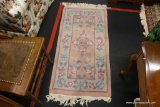 PINK SCULPTED AREA RUG