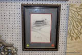 FRAMED AND MATTED P BUCKLEY MOSS PRINT