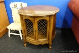 ROUND DRUM SIDE TABLE/CABINET