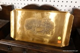 BRONZE COVERED BRIDGE PATTERNED TRAY