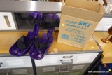 PAIR OF PURPLE POCKET SKIS