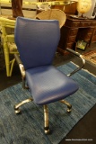 BLUE AND BLACK OFFICE CHAIR