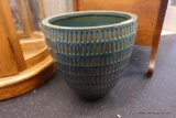 BLUE GLAZED PLANTER