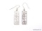 .925 LADIES STERLING SILVER DESIGNER EARRINGS 1 1/4