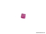 1.44 CT RADIANT CUT RUBY 6X6X3