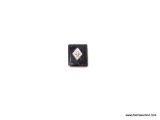 2.38 CT RADIANT CUT BLACK ONYX 1PT DIAMOND 10X8