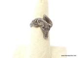 .925 UNISEX HORSEHEAD RING SZ 7