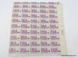 UNITED STATES AIR MAIL 20 CENTS STAMPS/50
