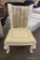 OVERSIZED CREAM-COLORED DESIGNER SIDE CHAIR