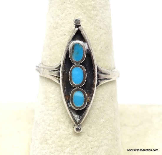 LADIES NATIVE AMERICAN TURQUOISE RING