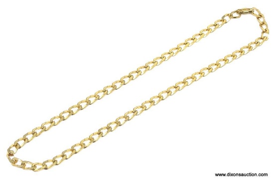 14KT UNISEX 18IN CURB LINK NECKLACE