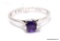 .925 STERLING SILVER AMETHYST RING SIZE 8