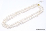 BEAUTIFUL 32'' STRAND OF FRESHWATER PEARLS. 8-10MM AND RETAILS FOR $300