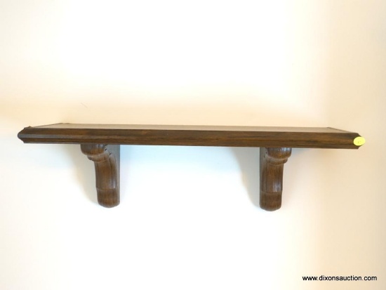 (DR) WOODEN WALL SHELF WITH BRACKETS