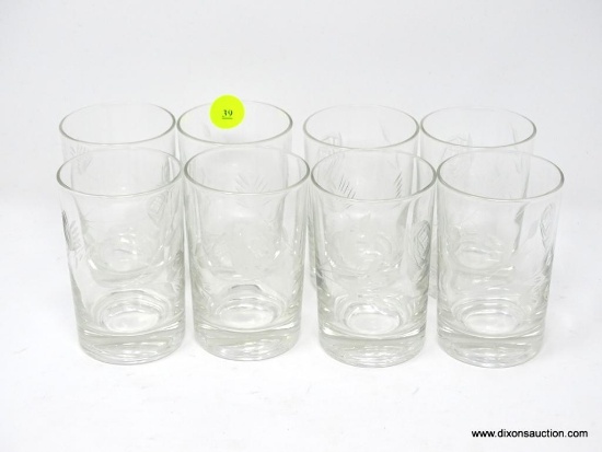 (DR) VINTAGE CUMBERLAND ROSE JUICE GLASSES