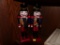 (DEN) PR. MATCHING WOODEN PAINTED NUTCRACKER SOLDIERS ( 1 NEEDS FOOT RE-GLUED)-9.5